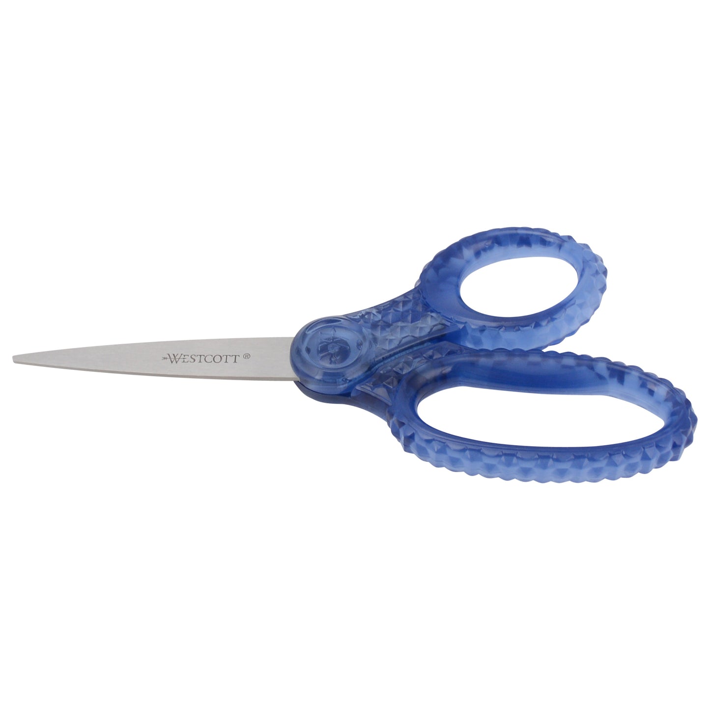 Westcott 7’’ GEM Crystal-Covered Student Scissors for Kids Aged 12+ - School Craft Home DIY Classroom - Blue