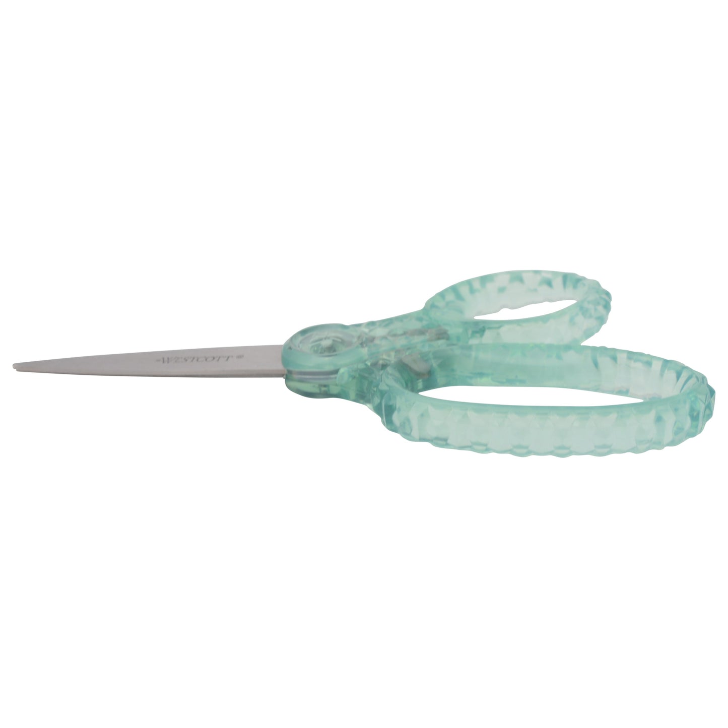 Westcott 7’’ GEM Crystal-Covered Student Scissors for Kids Aged 12+ - School Craft Home DIY Classroom - Green