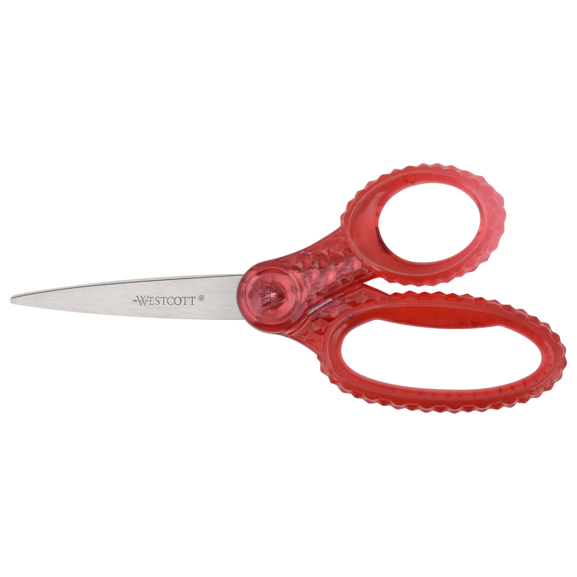 Westcott 7’’ GEM Crystal-Covered Student Scissors for Kids Aged 12+ - School Craft Home DIY Classroom - Pink