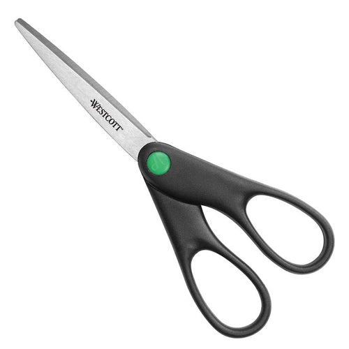 Westcott 7’’ KleenEarth Recycled Stainless Steel Scissors Black (44218)