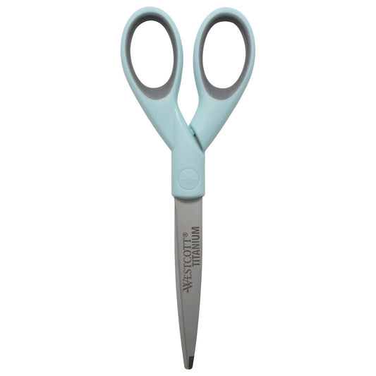 Westcott 7’’ Titanium Bonded Scissor with Microtip - Light Blue (15140) - World’s Favorite Scissors