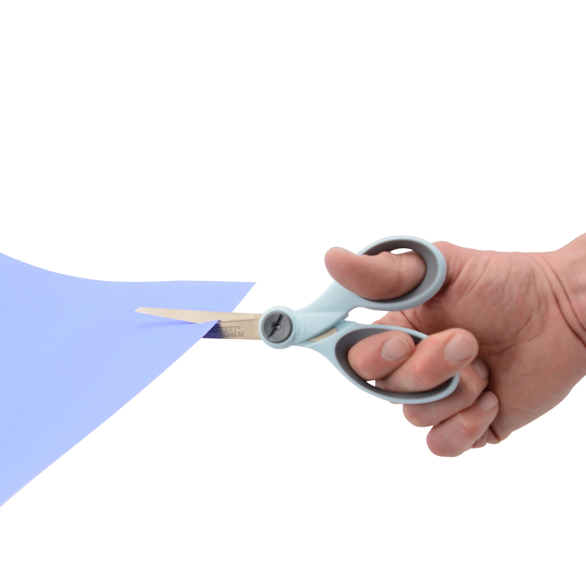 Westcott 7’’ Titanium Bonded Scissors with Adjustable Glide Feature Microtip - Light Blue (15140) - World’s Favorite