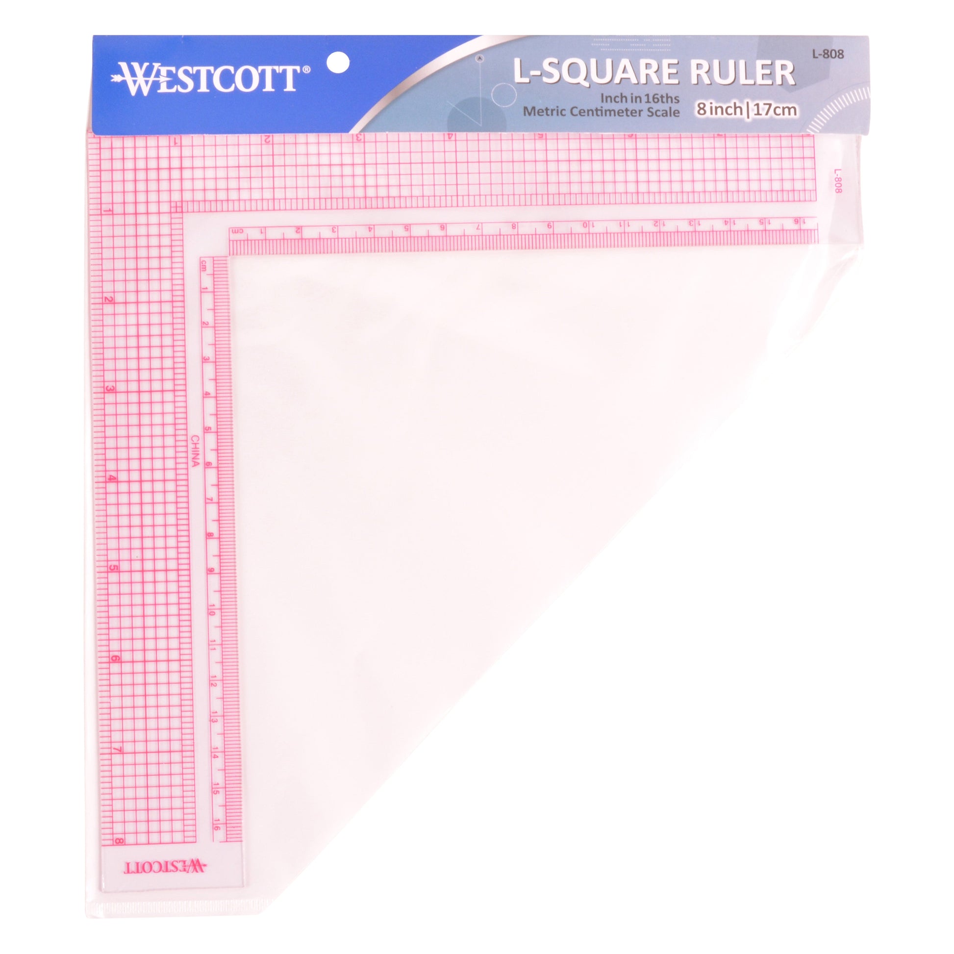 Westcott 8’’/17cm L-Square Inch/Metric (L-808)