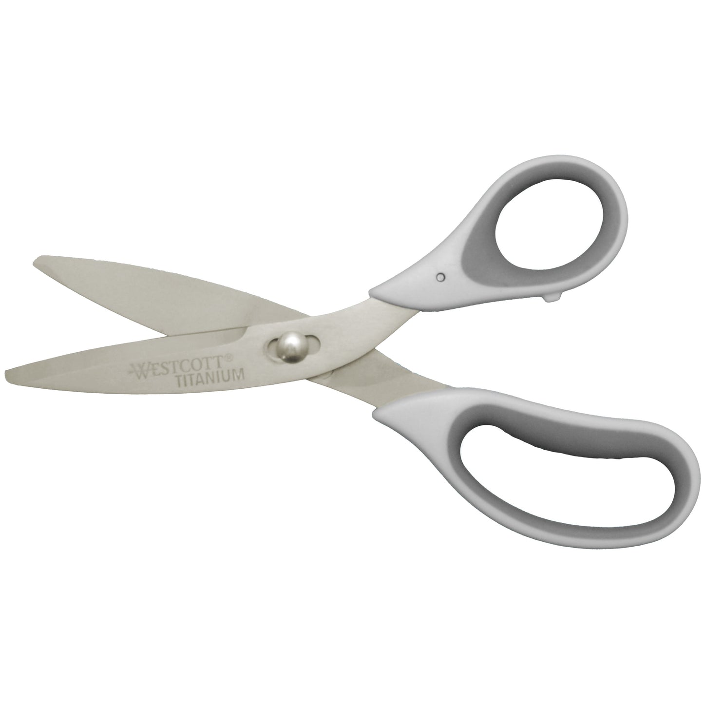 Westcott 8.5’’ Power Pivot Titanium Bonded Soft Handle High-Leverage Crafting and Fabric Scissors White (00508)