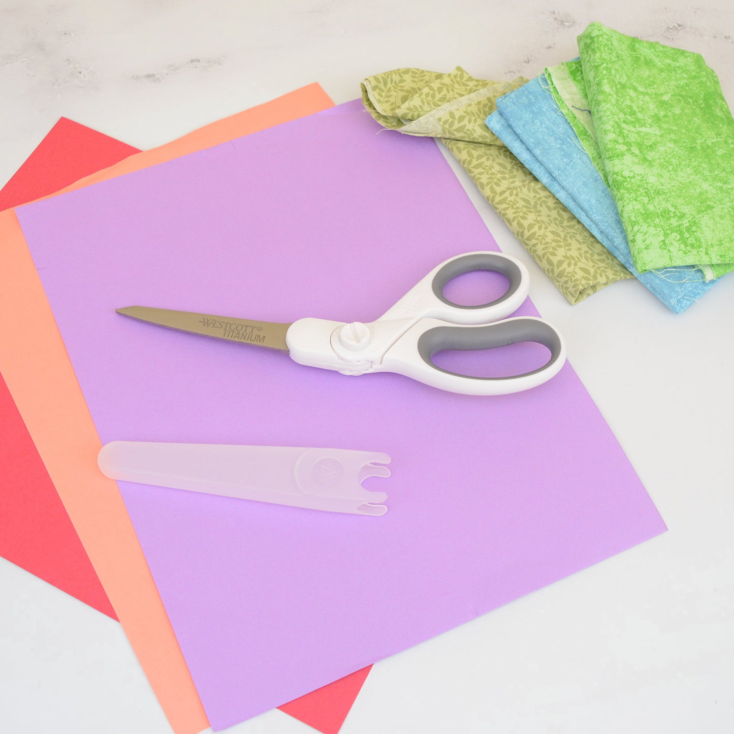 Westcott 8.5” Swivel Pivot Scissors Adjustable Straight or Bent Blades Titanium Bonded Ergonomic Cutting