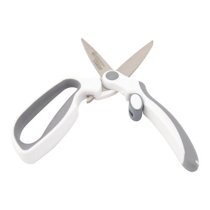 Westcott 8.5’’ Titanium Bonded Spring-Assist Easy Cut Scissors White/Gray (00995-Parent) - World’s Favorite