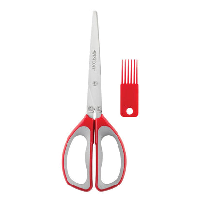 Westcott 8’’ All Purpose Shredder Scissor Red (15471)