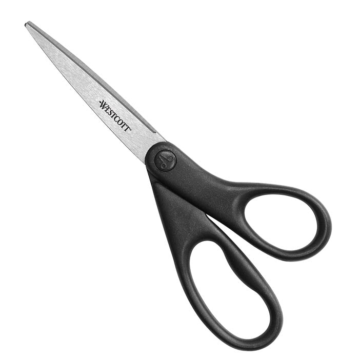 Westcott 8’’ All Purpose Straight Scissors Metallic Black (13139)