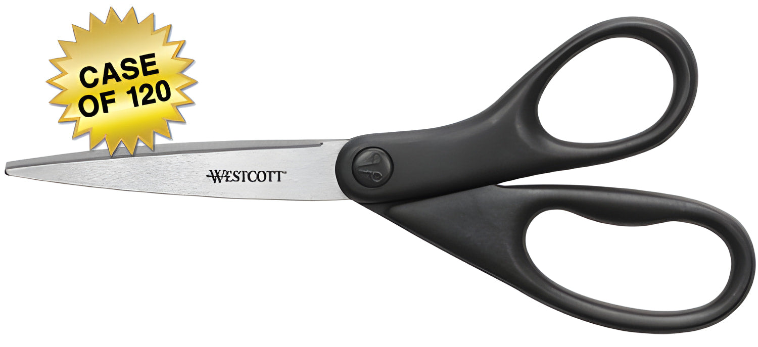 Westcott 8’’ All Purpose Straight Scissors Metallic Black (13139) - 120