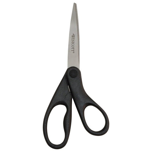 Westcott 8’’ All Purpose Straight Scissors Metallic Black (13139) - World’s Favorite