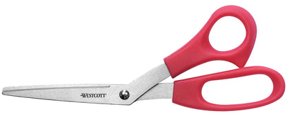 Westcott 8’’ Bent All Purpose Value Scissors Red (10703) - 1