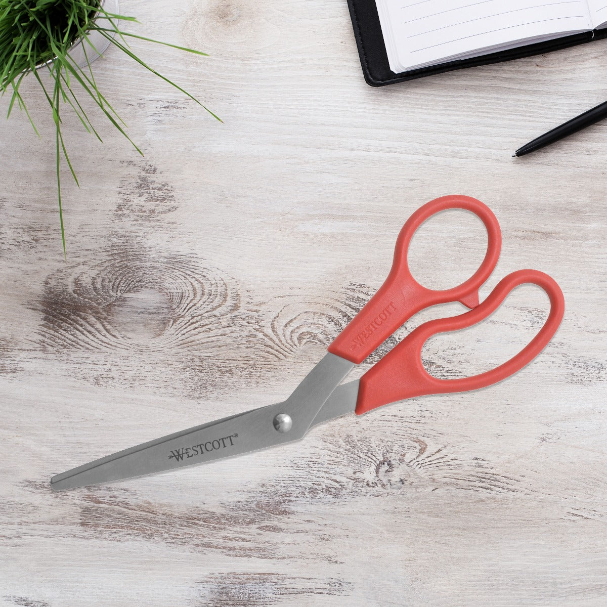 Westcott 8’’ Bent All Purpose Value Scissors Red (10703)