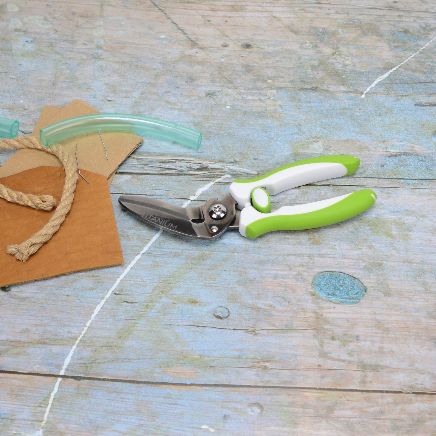 Westcott 8’’ CarboTitanium Industrial Strength DIY and Crafting Scissors with Spring Assist for Home or Worksite