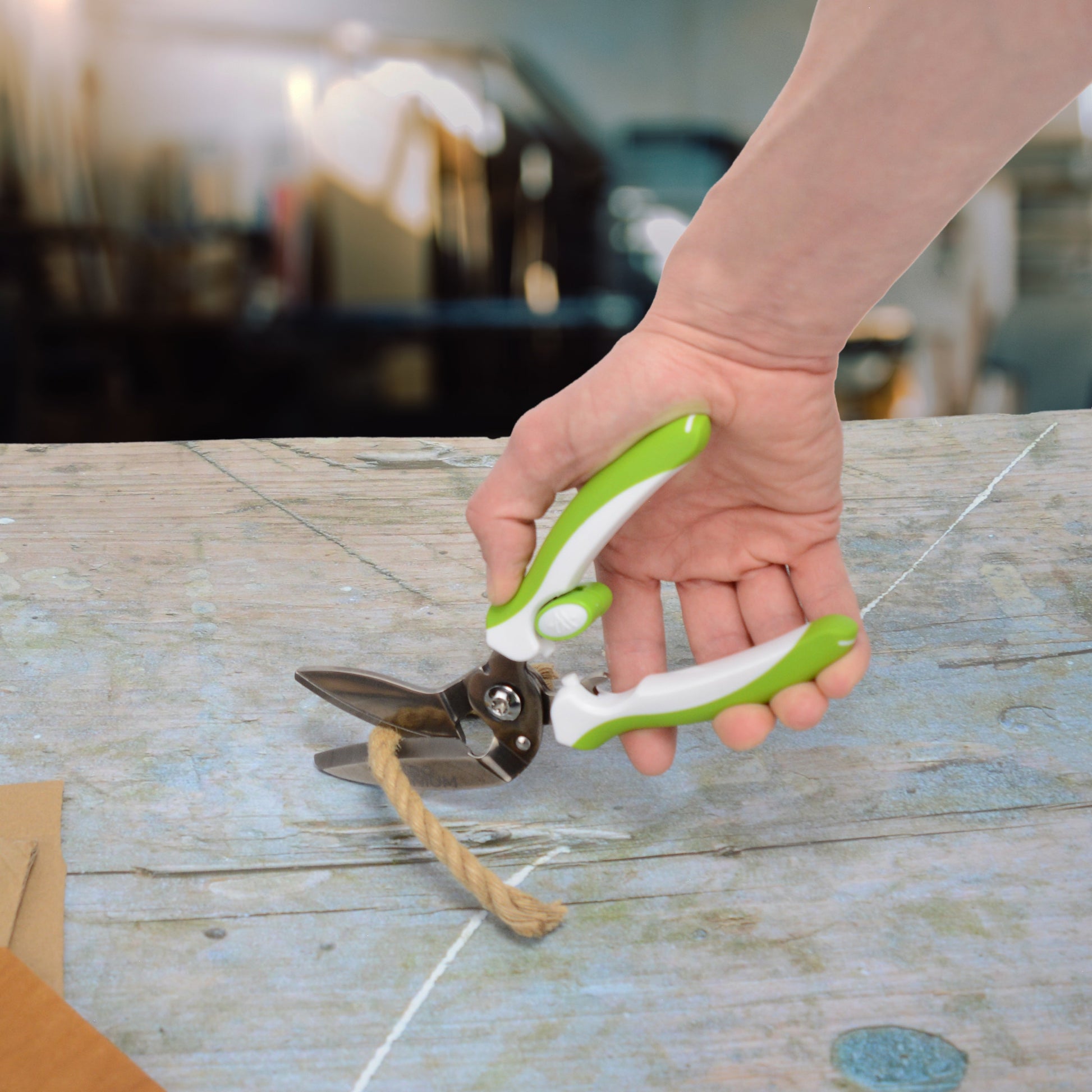 Westcott 8’’ CarboTitanium Industrial Strength DIY and Crafting Scissors with Spring Assist for Home or Worksite