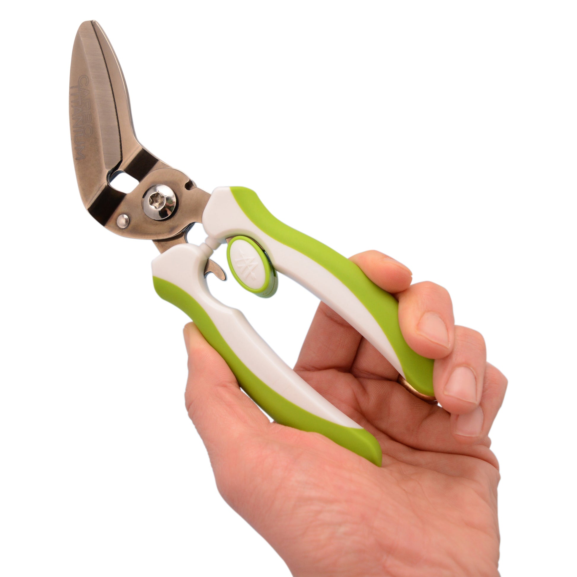 Westcott 8’’ CarboTitanium Industrial Strength DIY and Crafting Scissors with Spring Assist for Home or Worksite