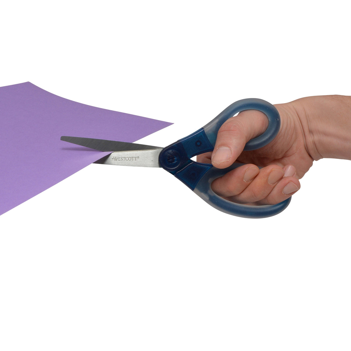 Westcott 8’’ Gel-Grip Multipurpose Scissors for Office and Home Blue (17746) - World’s Favorite