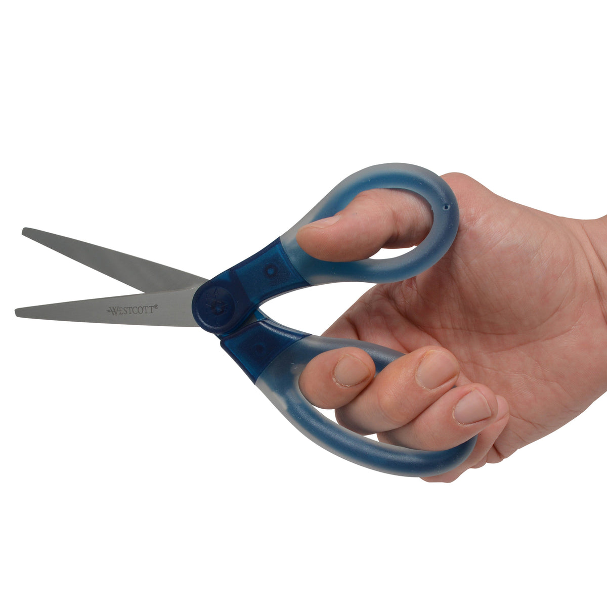Westcott 8’’ Gel-Grip Multipurpose Scissors for Office and Home Blue (17746) - World’s Favorite