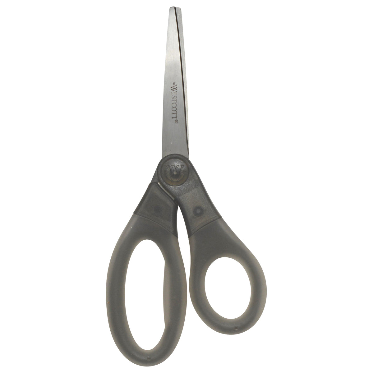 Westcott 8’’ Gel-Grip Multipurpose Scissors for Office and Home Gray (17744) - World’s Favorite