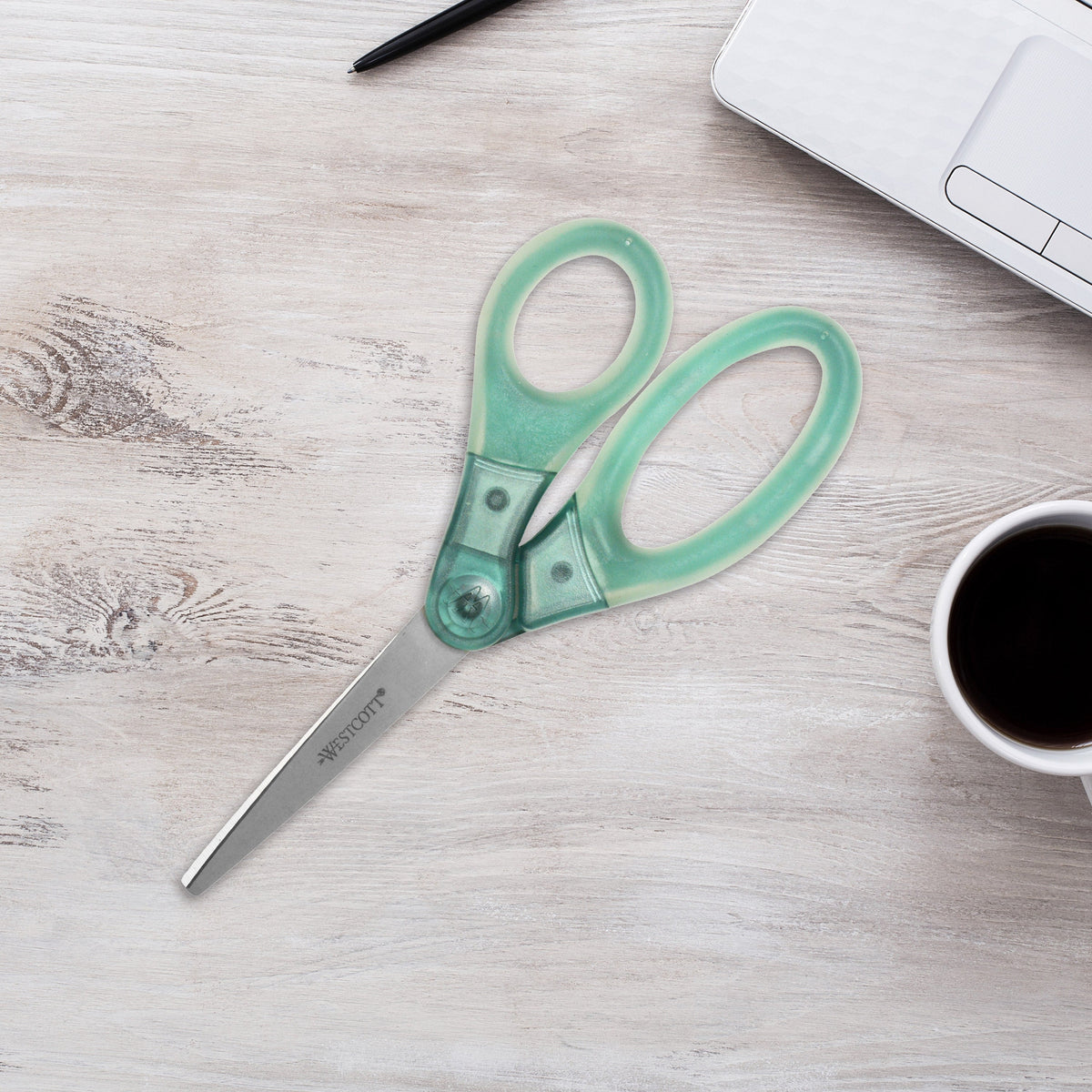 Westcott 8’’ Gel-Grip Multipurpose Scissors for Office and Home Green (17745) - World’s Favorite