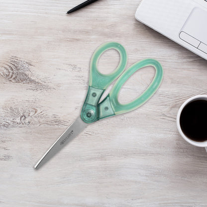 Westcott 8’’ Gel-Grip Multipurpose Scissors for Office and Home Green (17745) - World’s Favorite