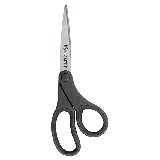 Westcott 8-Inch KleenEarth Basic Bent Scissors Black (15584) - World’s Favorite