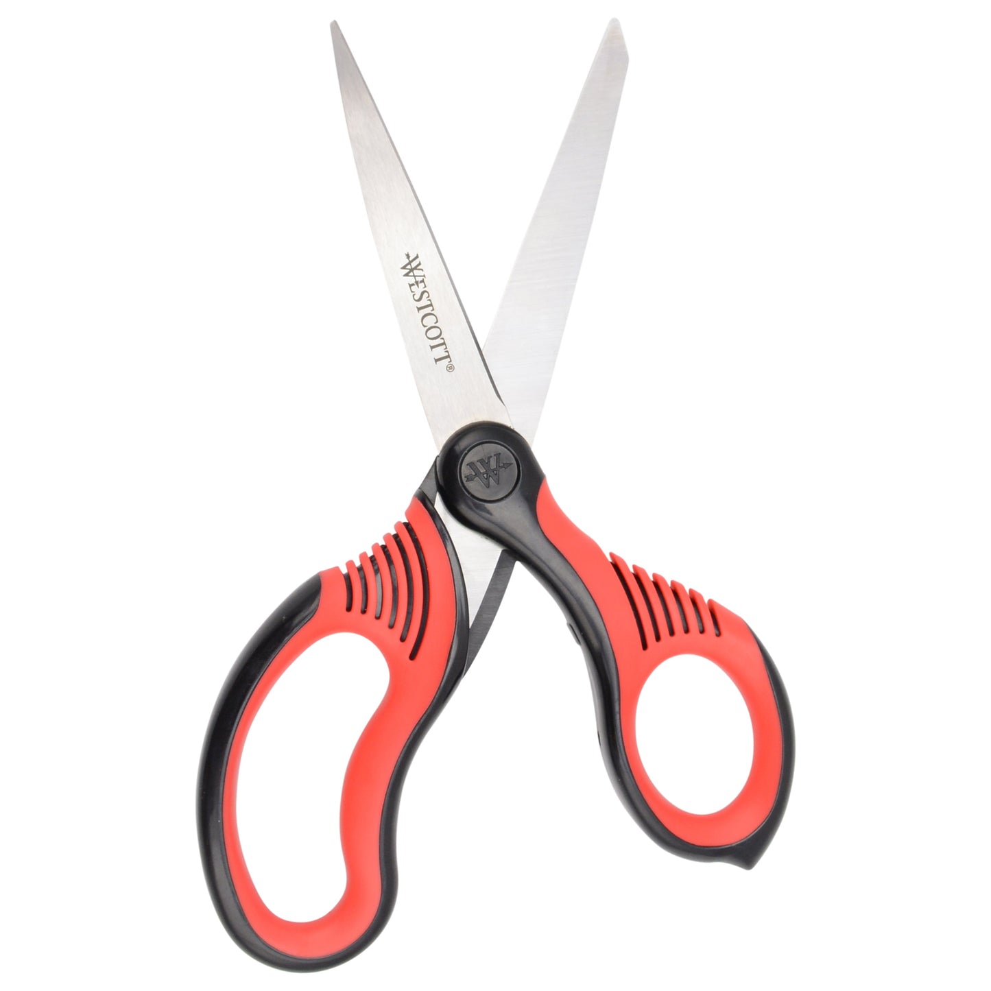 Westcott 8-Inch Titanium-Bonded Premium Handle Scissors for Office and Home Black/Red (00960-Parent) - World’s Favorite