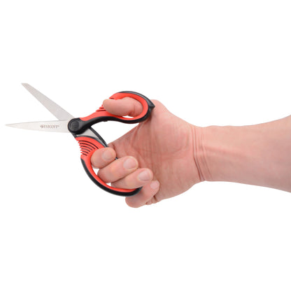 Westcott 8-Inch Titanium-Bonded Premium Handle Scissors for Office and Home Black/Red (00960-Parent) - World’s Favorite