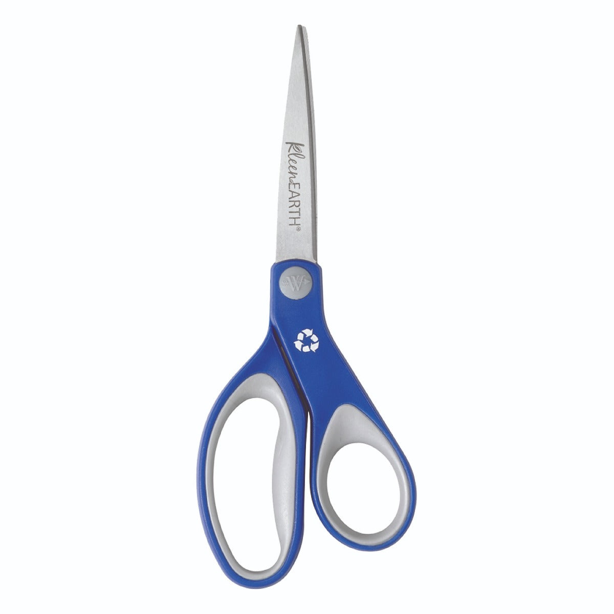 Westcott 8’’ KleenEarth Soft Handle Straight Scissors Blue/Gray (15554)