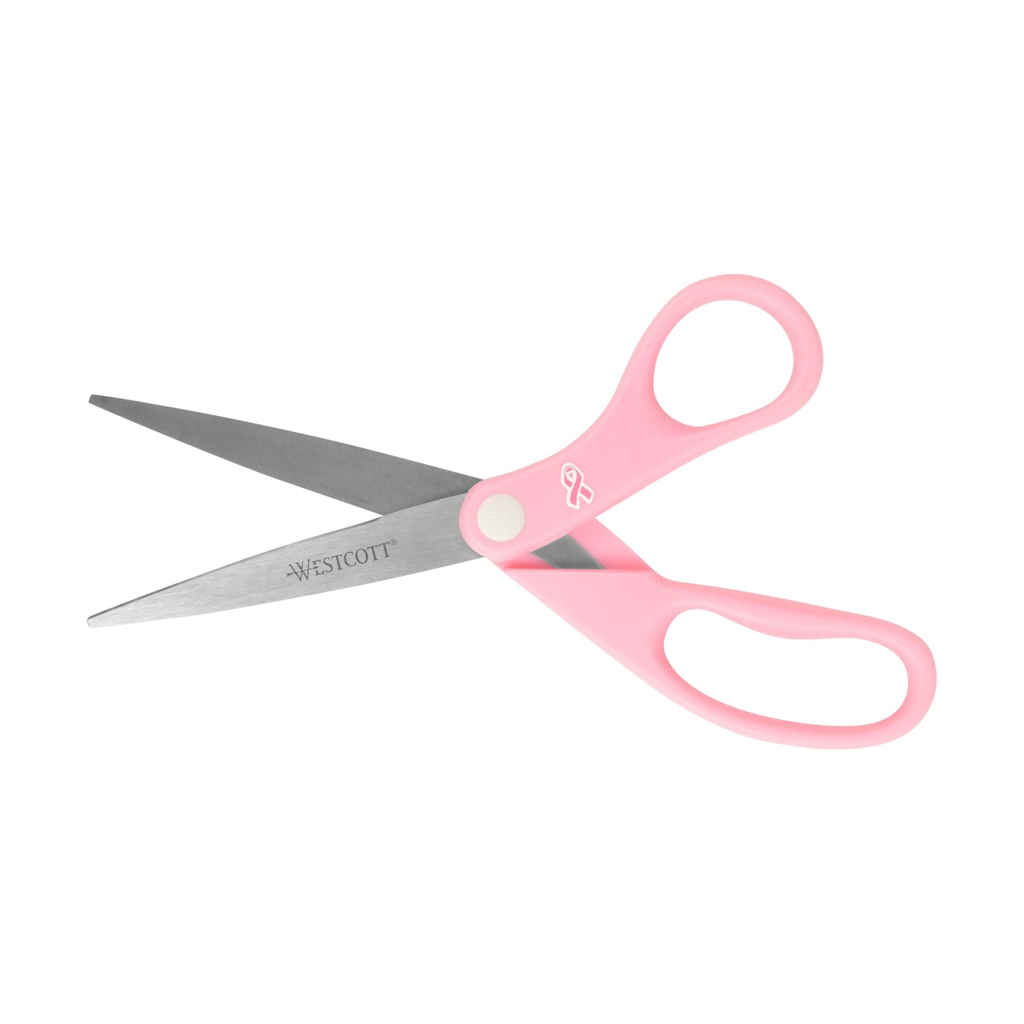 Westcott 8’’ Pink Ribbon Stainless Steel Scissors (15387)