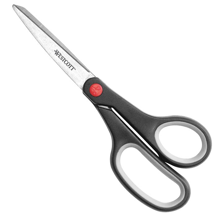 Westcott 8’’ Straight All Purpose Soft Handle Scissor (13028) - 1