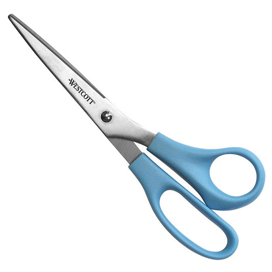 Westcott 8’’ Straight All Purpose Value Scissors Blue (13151) - 1