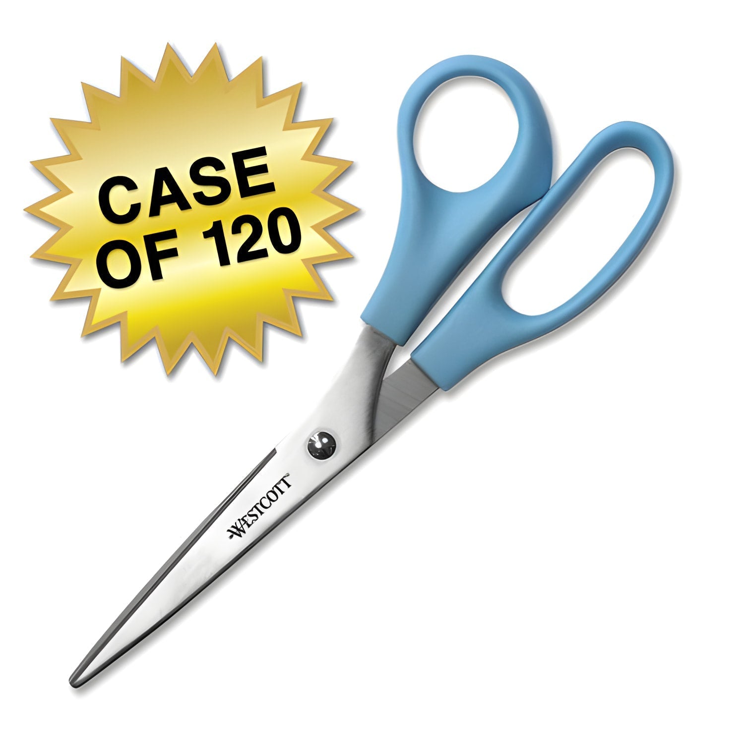 Westcott 8’’ Straight All Purpose Value Scissors Blue (13151) - 120