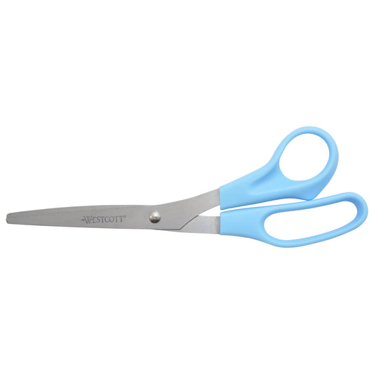 Westcott 8’’ Straight All Purpose Value Scissors Blue (13151) - World’s Favorite