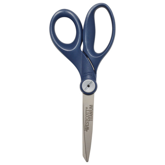 Westcott 8’’ Straight Hard Handle Titanium Bonded Glide Scissors (17810) - World’s Favorite