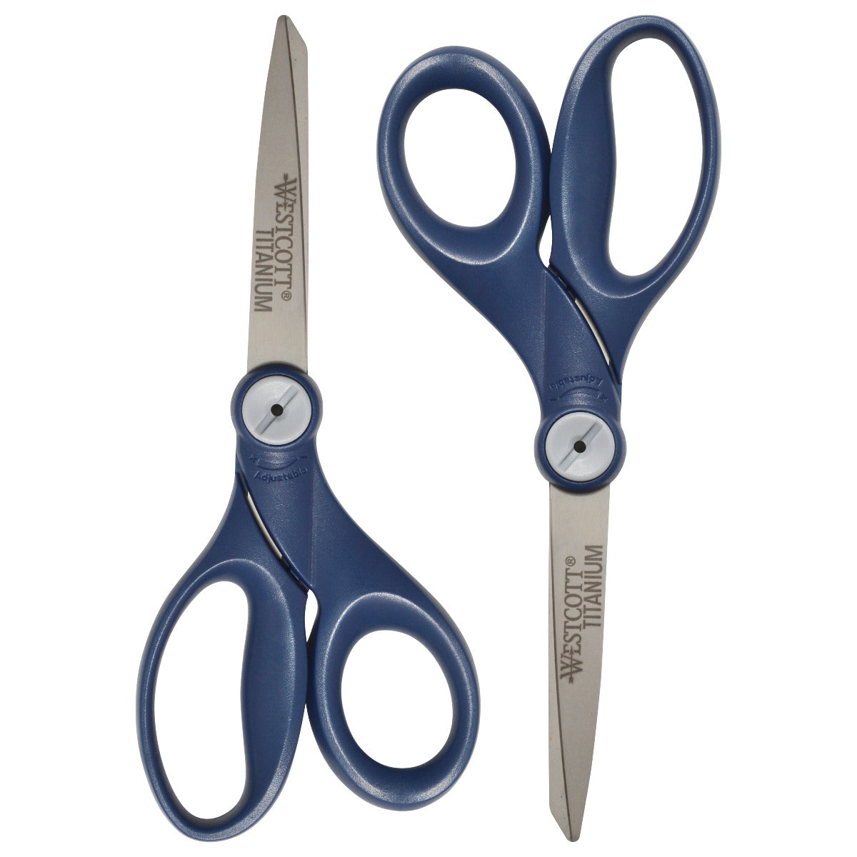 Westcott 8’’ Straight Hard Handle Titanium Bonded Glide Scissors 2pk 17904 - World’s Favorite