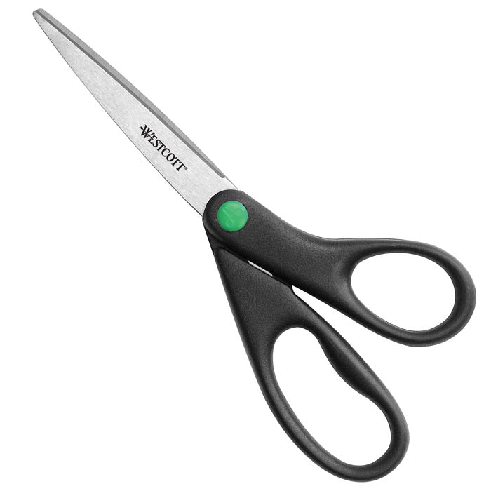 Westcott 8’’ Straight KleenEarth Recycled Stainless Steel Scissors (41418) - 1