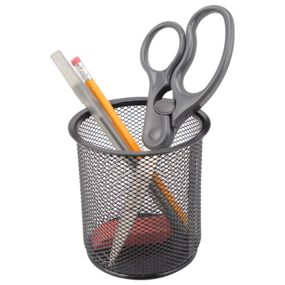 Westcott 8’’ Straight Safe Lock Stainless Steel Scissors Gray All Purpose Home Office and Classroom (01080-Parent)