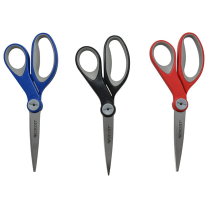 Westcott 8’’ Straight Stainless Steel Glide Scissors 3pk (17907) - World’s Favorite