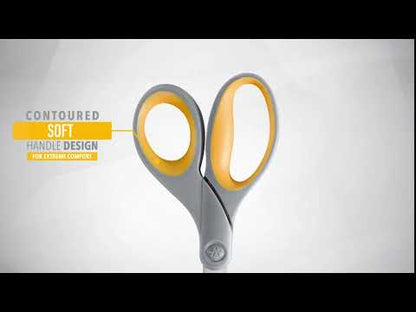 Westcott 8’’ Straight Titanium Bonded Scissors Grey/Yellow 2 Pack (13901) - World’s Favorite