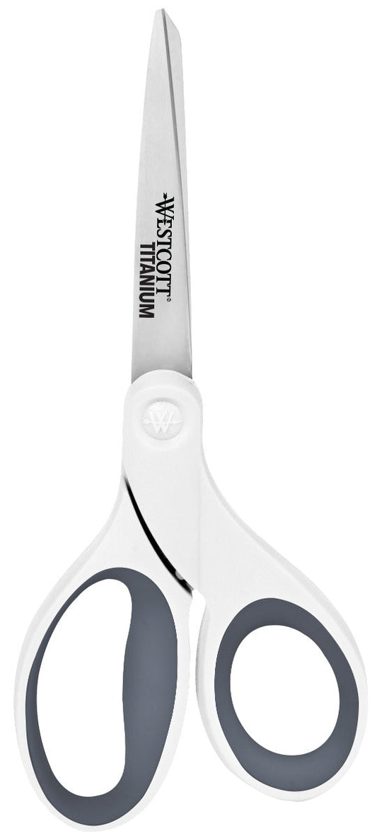 Westcott 8’’ Titanium Bonded Straight Shears - White (15136)