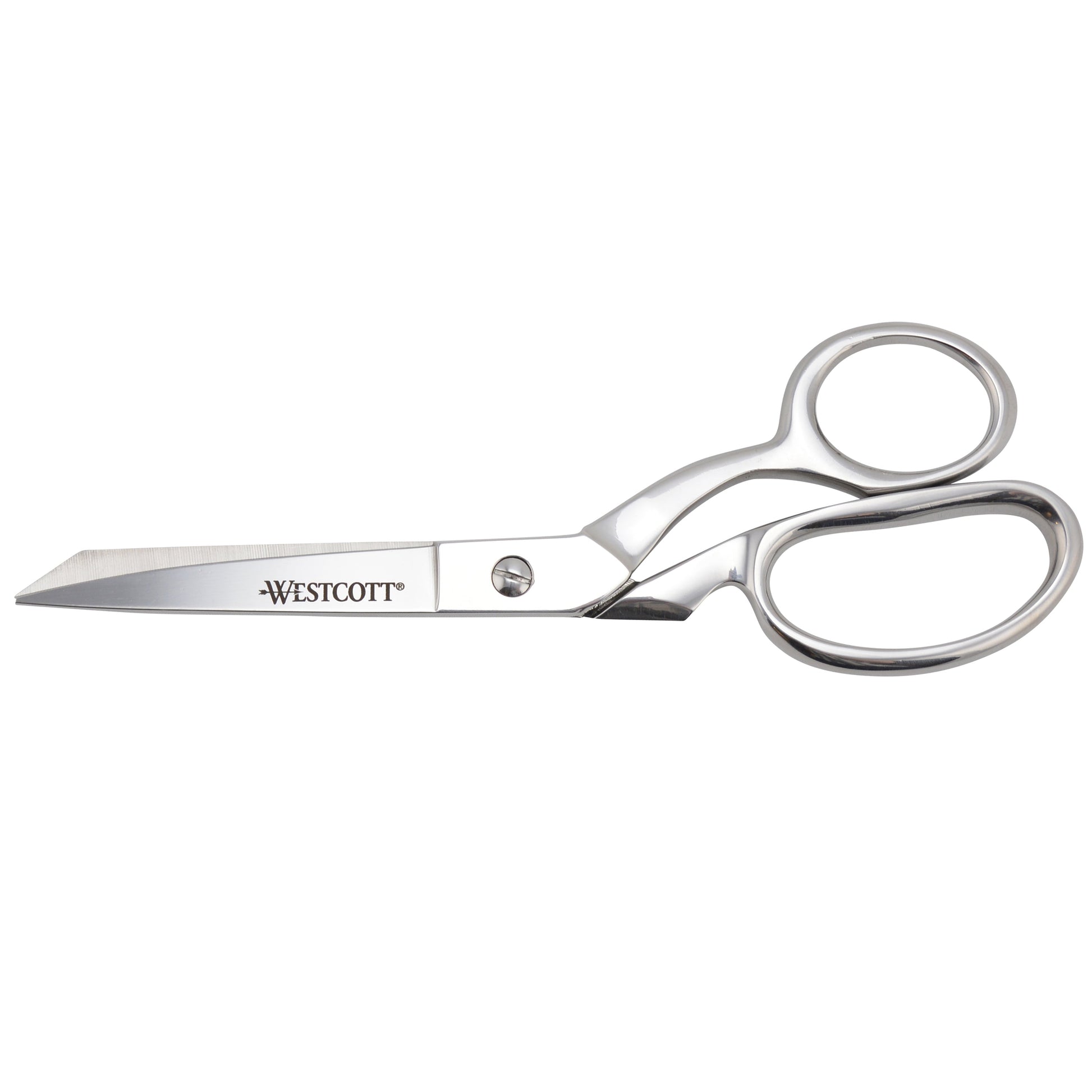 Westcott 8in Bent Hot Forged Fabric Scissors Heavy Duty Sharp Cutlery Grade Steel Sewing Crafting Supplies