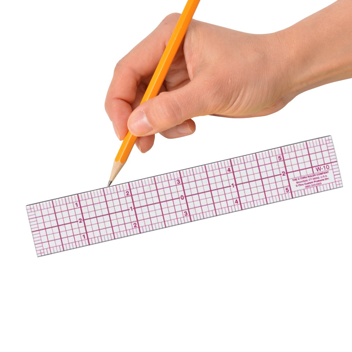 Westcott 8ths Graph Ruler 1 x 6’’ Transparent (W-10)