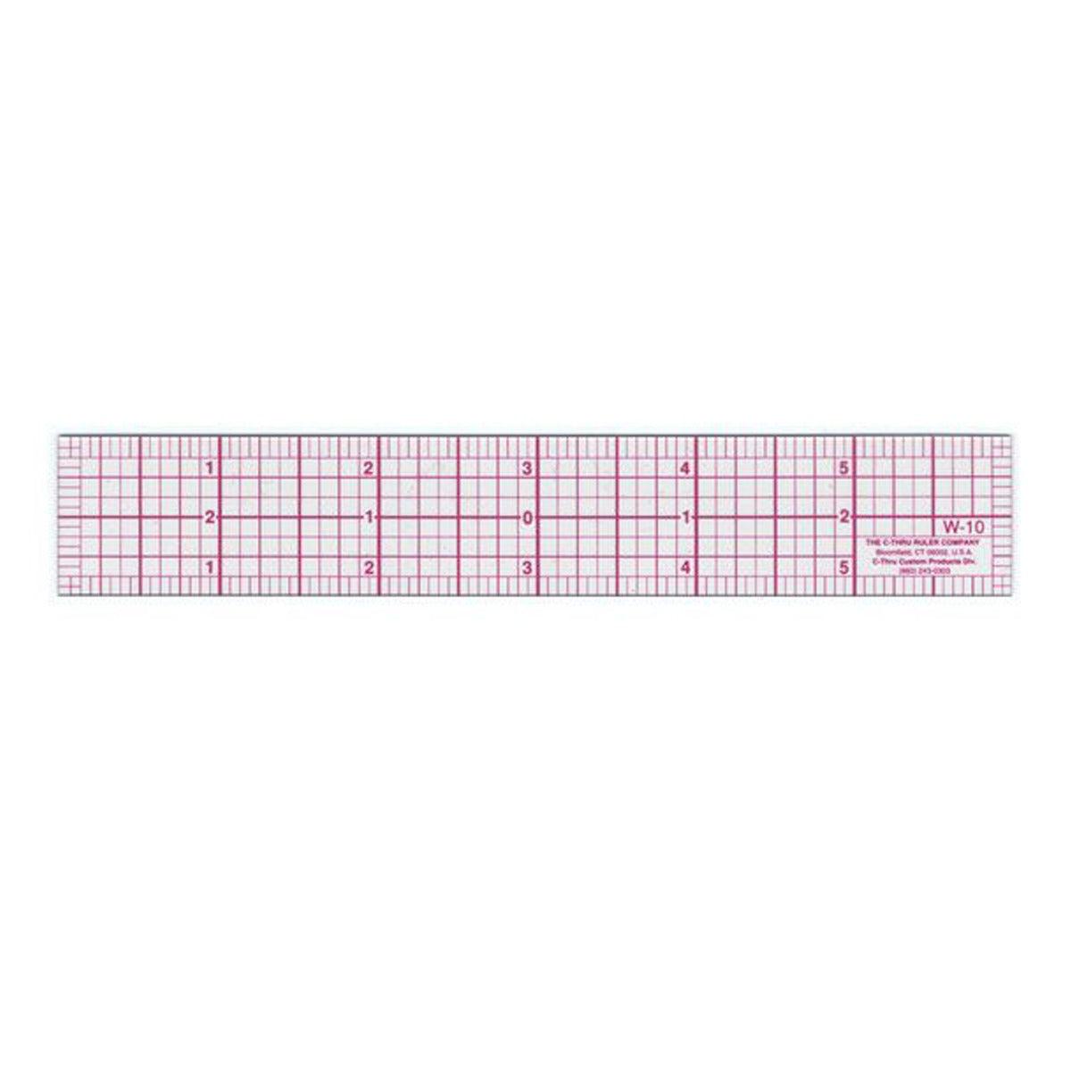 Westcott 8ths Graph Ruler 1 x 6’’ Transparent (W-10)