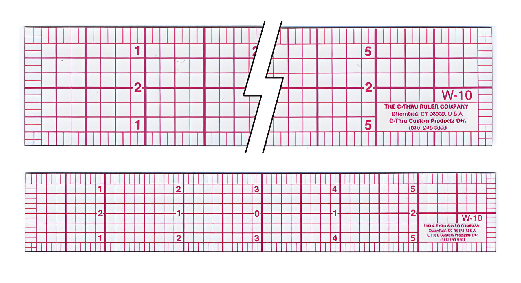 Westcott 8ths Graph Ruler 1 x 6’’ Transparent (W-10)