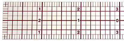 Westcott 8ths Graph Ruler 2 x 24’’ Transparent (W-248)