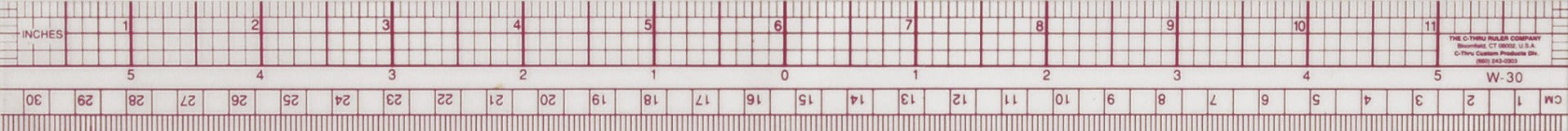 Westcott 8ths Graph Ruler, Inches/Metric, 12-Inches (W-30) – westcottbrand