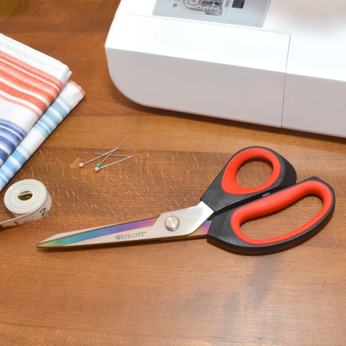 Westcott 9.5’’ Premium Multipurpose Craft Scissors Red/Black (17780) - World’s Favorite