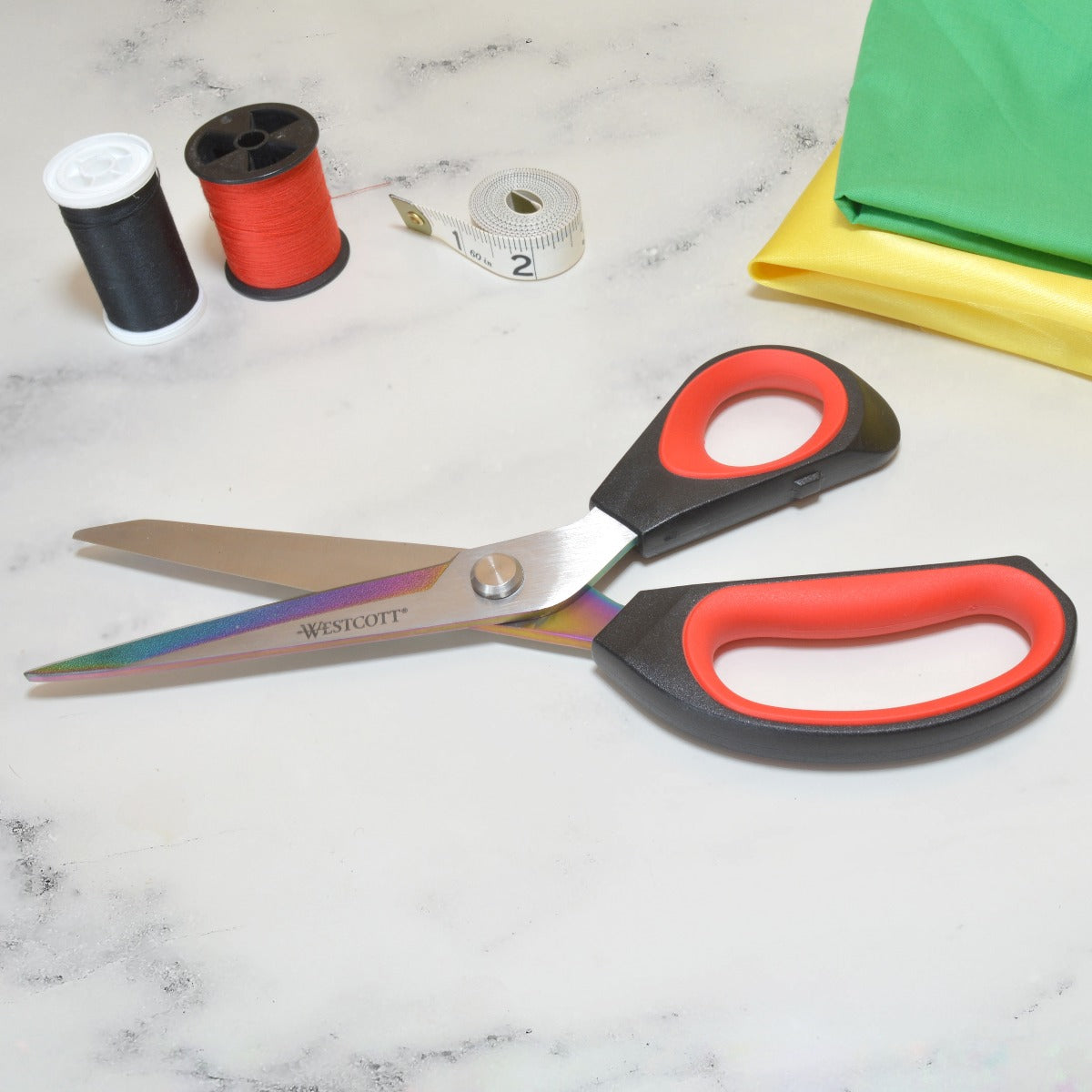 Westcott 9.5’’ Premium Multipurpose Craft Scissors Red/Black (17780) - World’s Favorite