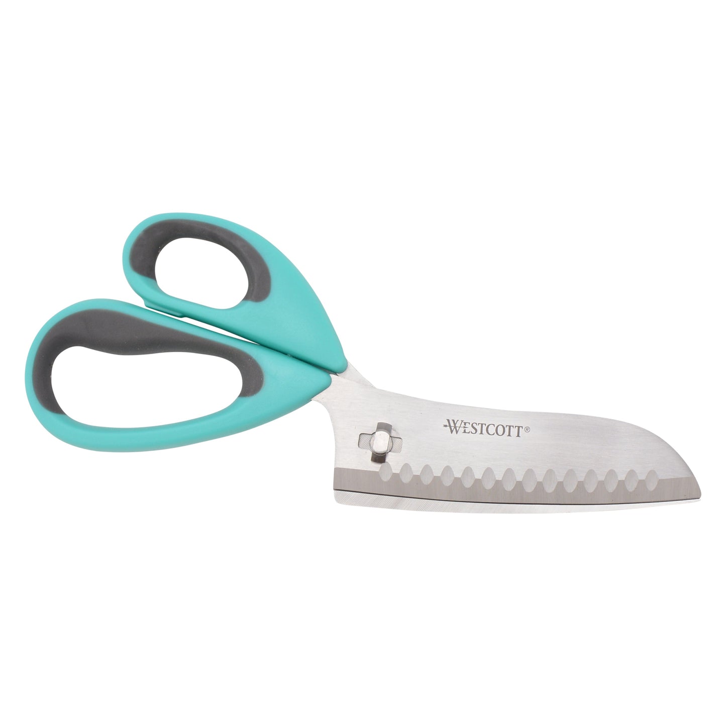 Westcott 9’’ Titanium Bonded Soft Handle Kitchen Pizza Scissors Teal (00825) - World’s Favorite