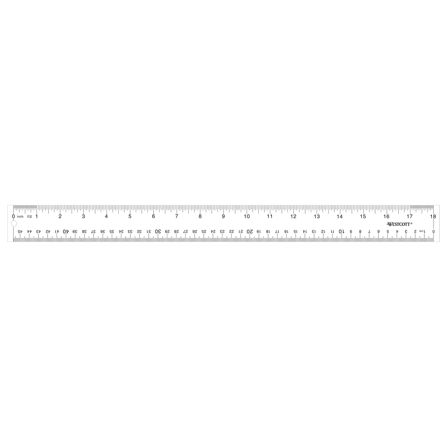 Westcott Acrylic Ruler 18’’ Clear (10564) - World’s Favorite Scissors